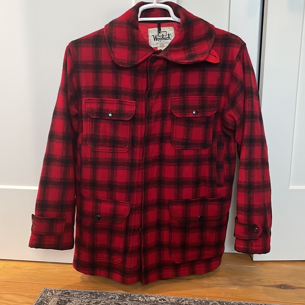 Vintage Woolrich Buffalo Check /Plaid mackinaw Hunting Jacket Pristine condition